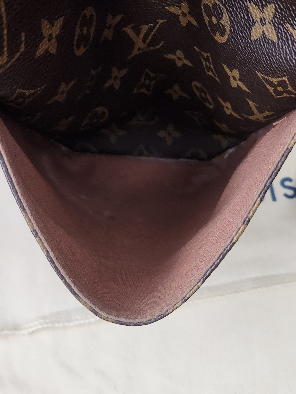 Louis Vuitton Monogram Canvas Shoulder Tote in Brown and Tan Leather - Picture 8 of 10